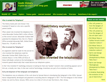 Tablet Screenshot of geekhistory.com
